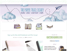 Tablet Screenshot of papertraildiary.com